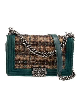Chanel Paris-Edinburgh Medium Tweed Boy Bag