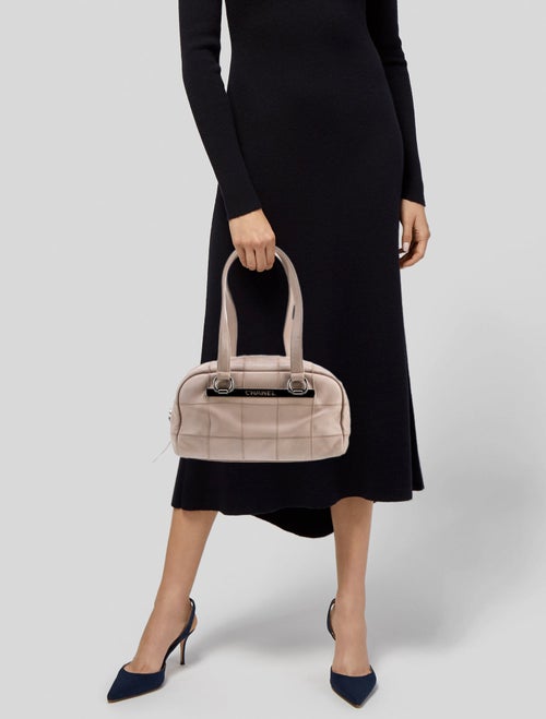 Chanel Square Quilt LAX Bowler Bag