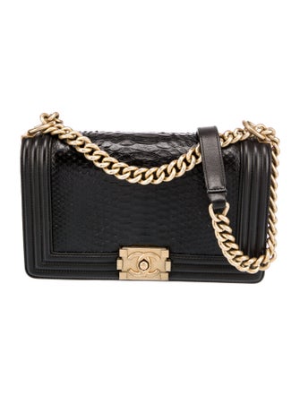 Chanel Medium Python Boy Bag