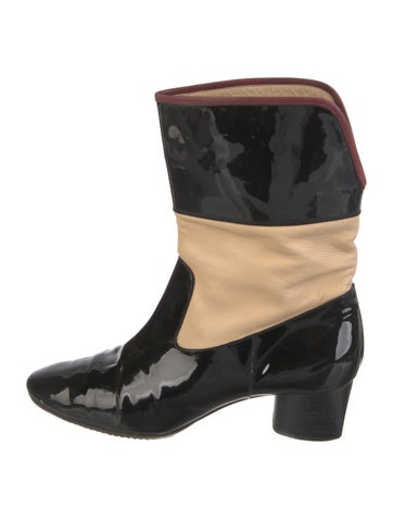 Chanel Boots Vintage Patent Leather Rain Us10.5, It40.5 | 10.5