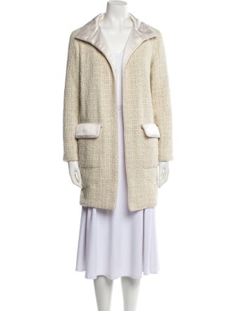 Chanel 2012 Tweed Pattern Faux Fur Coat