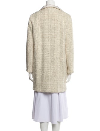 Chanel 2012 Tweed Pattern Faux Fur Coat