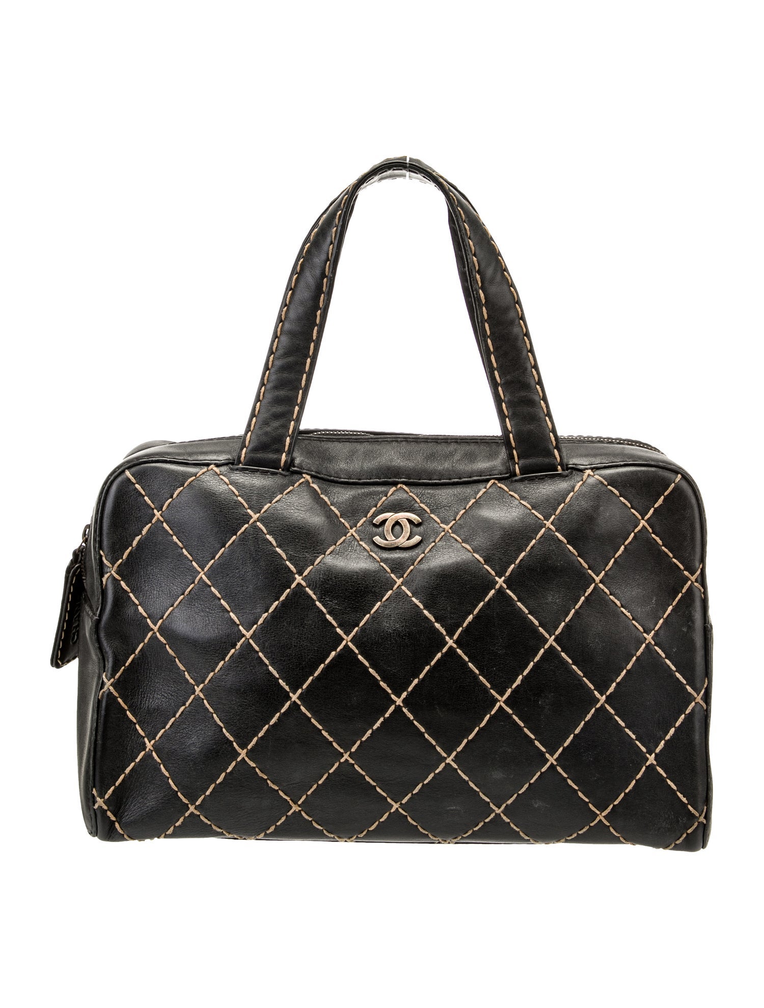 Chanel Quilted Surpique Handle Bag