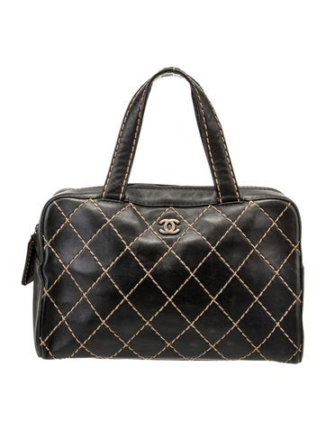 Chanel Handle Bags Quilted Surpique Bag