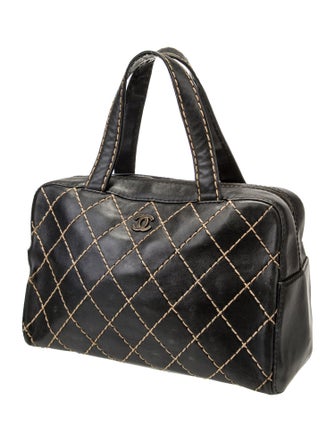 Chanel Quilted Surpique Handle Bag