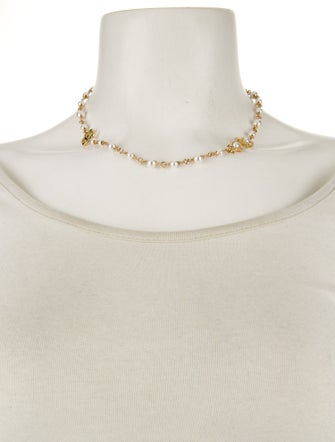 Chanel 2024 Faux Pearl & Strass 'COCO' Star Necklace