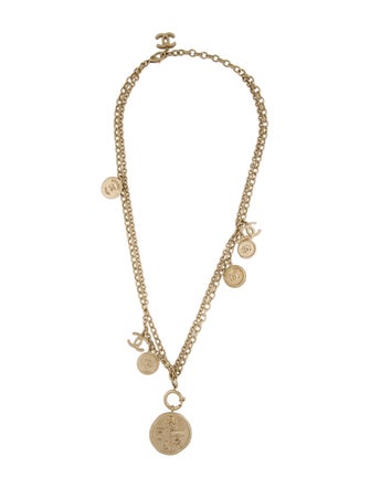 Chanel Double Strand CC No.5 Charm Necklace