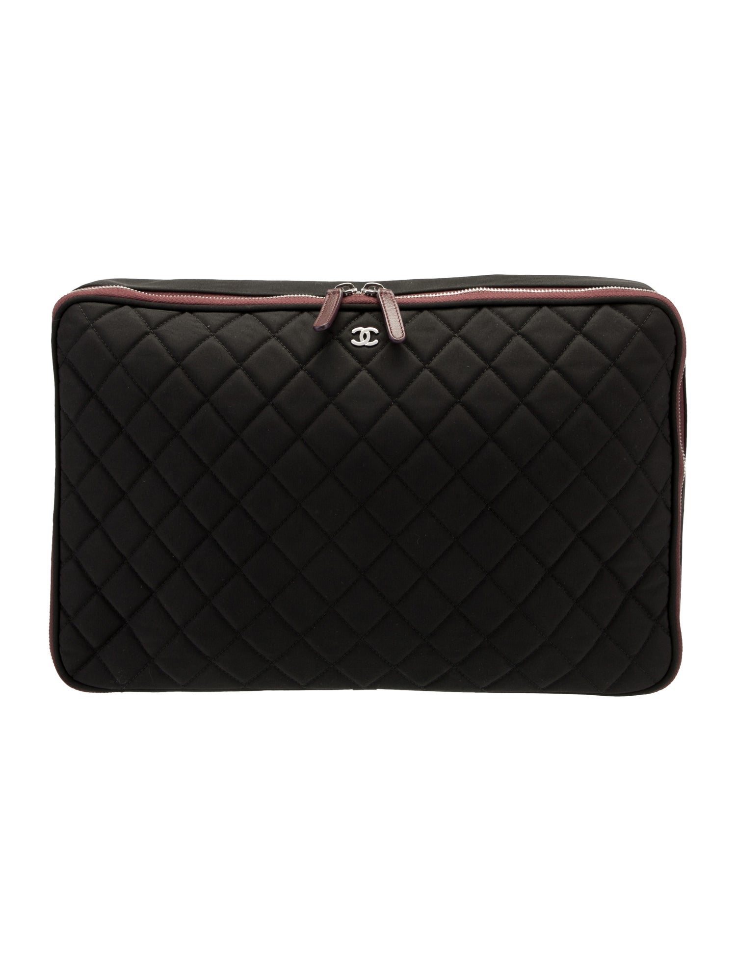 Chanel Quilted Nylon Laptop Case