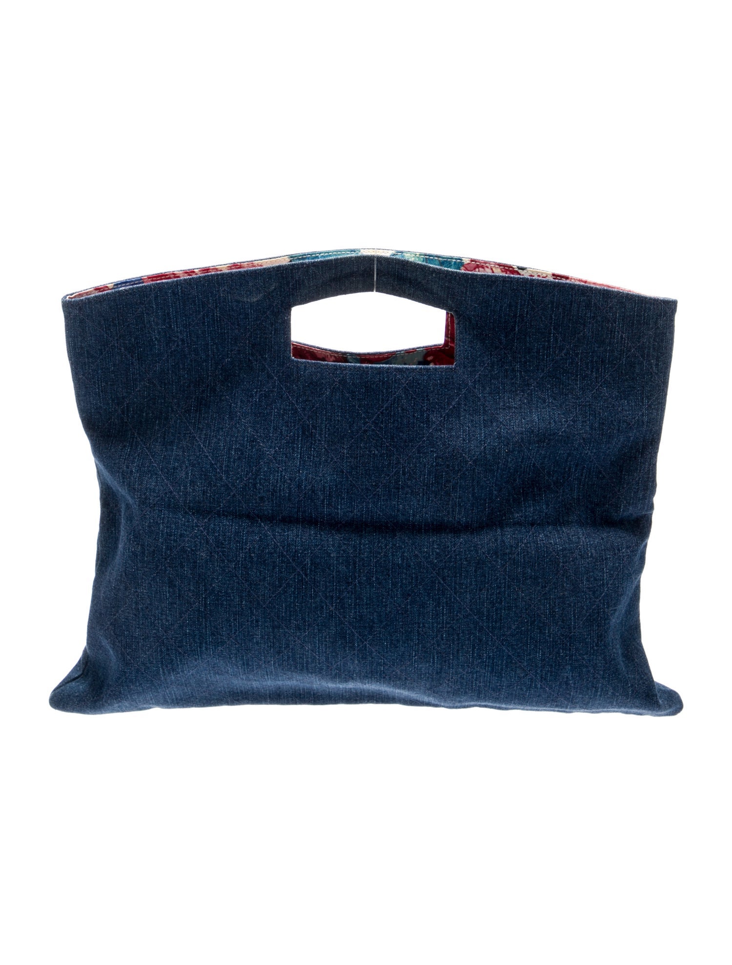 Chanel Denim Foldover Clutch