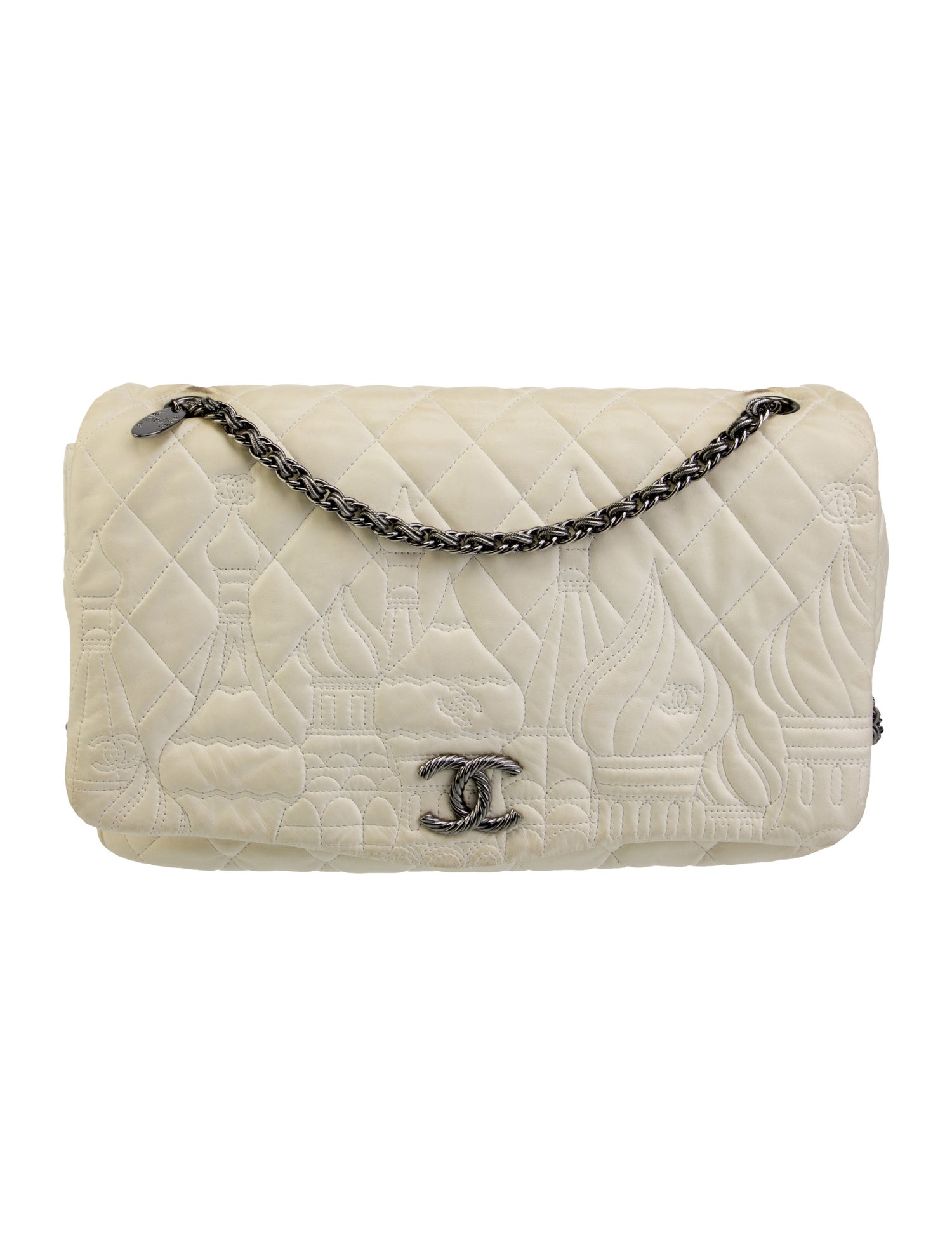Chanel Paris-Moscow Red Square Kremlin Jumbo Flap Bag - Neutrals