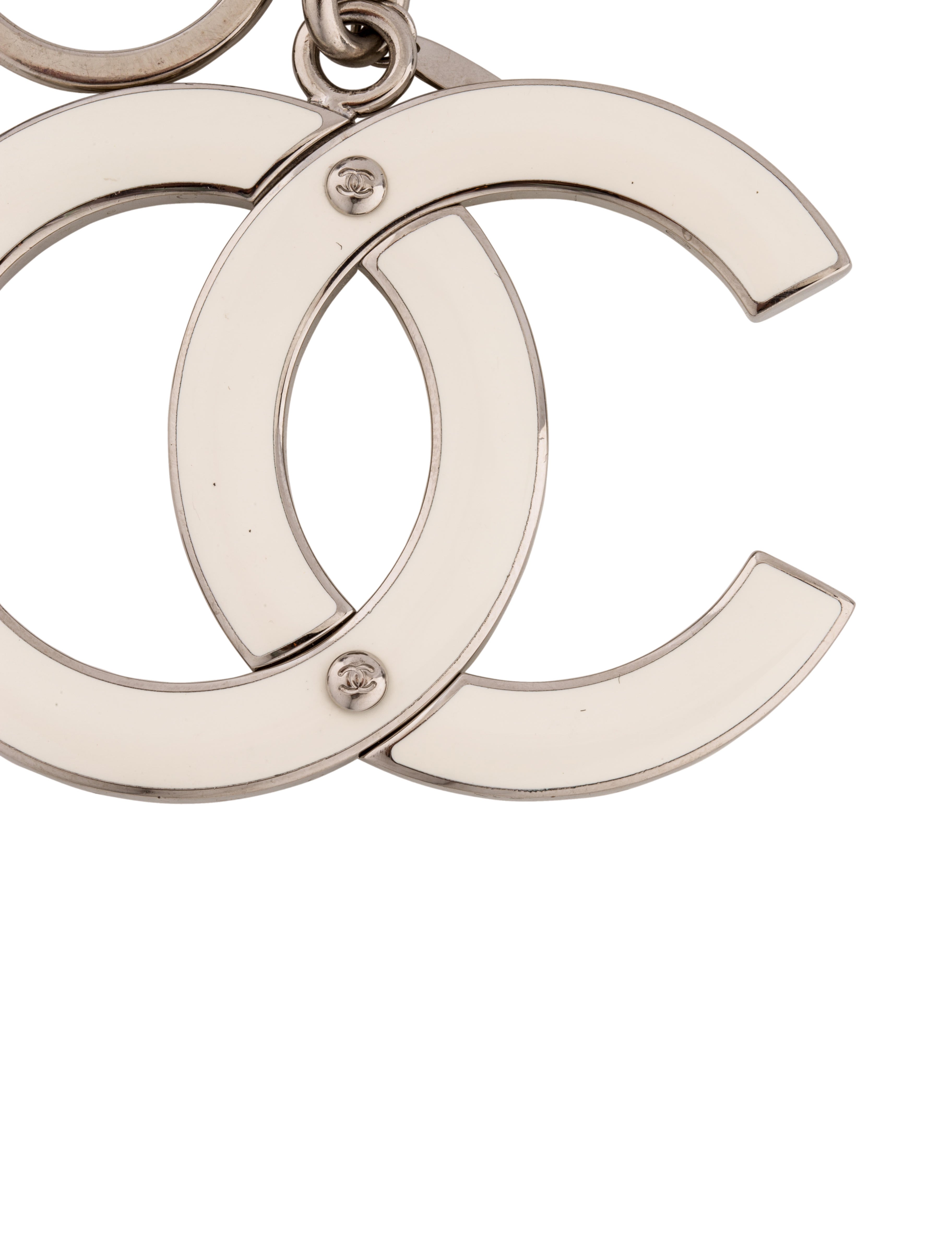 Chanel CC Bag Charm - Silver Keychains, Accessories - CHA106925