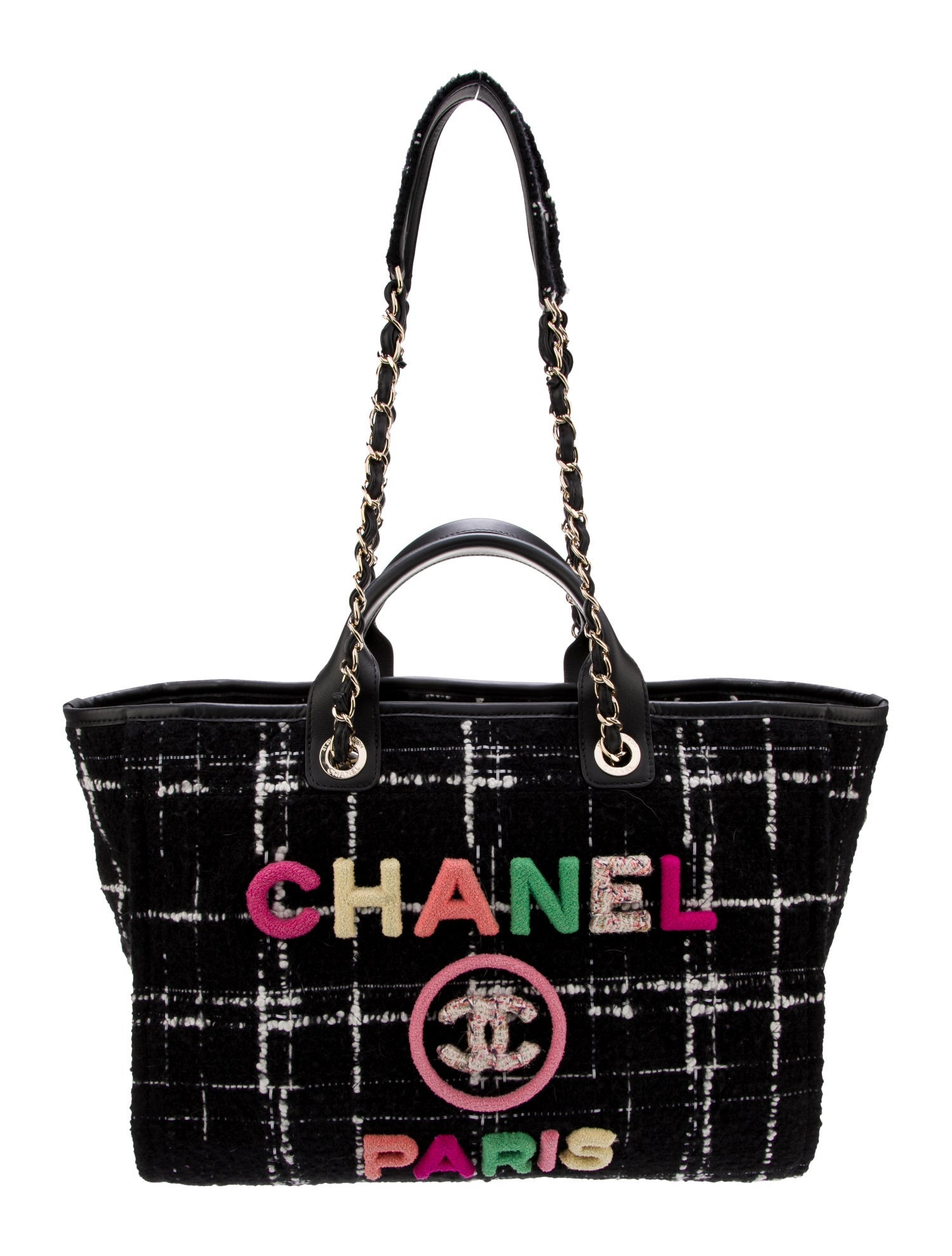 Chanel 2022 Tweed Deauville Tote
