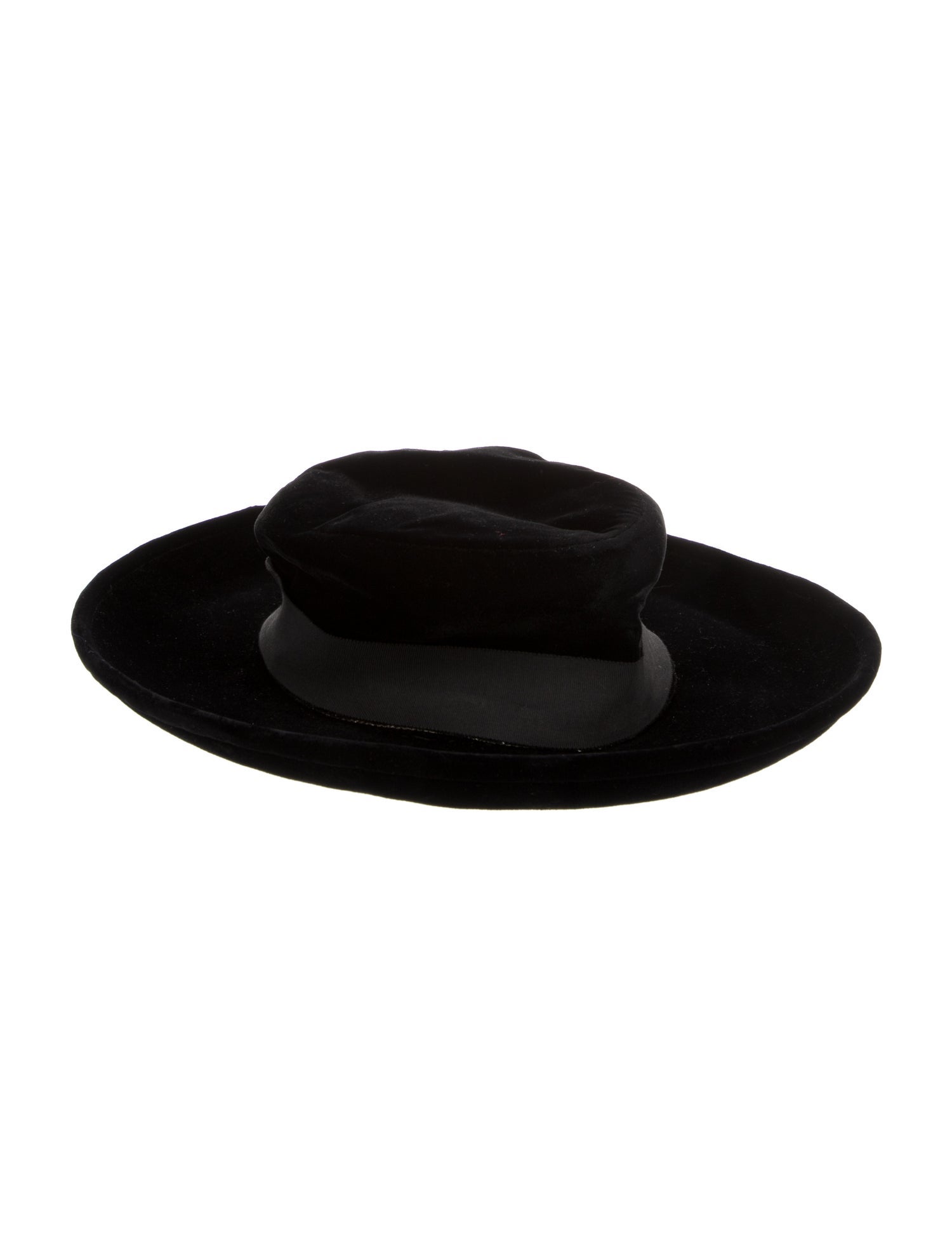 Chanel Velvet Wide Brim Hat