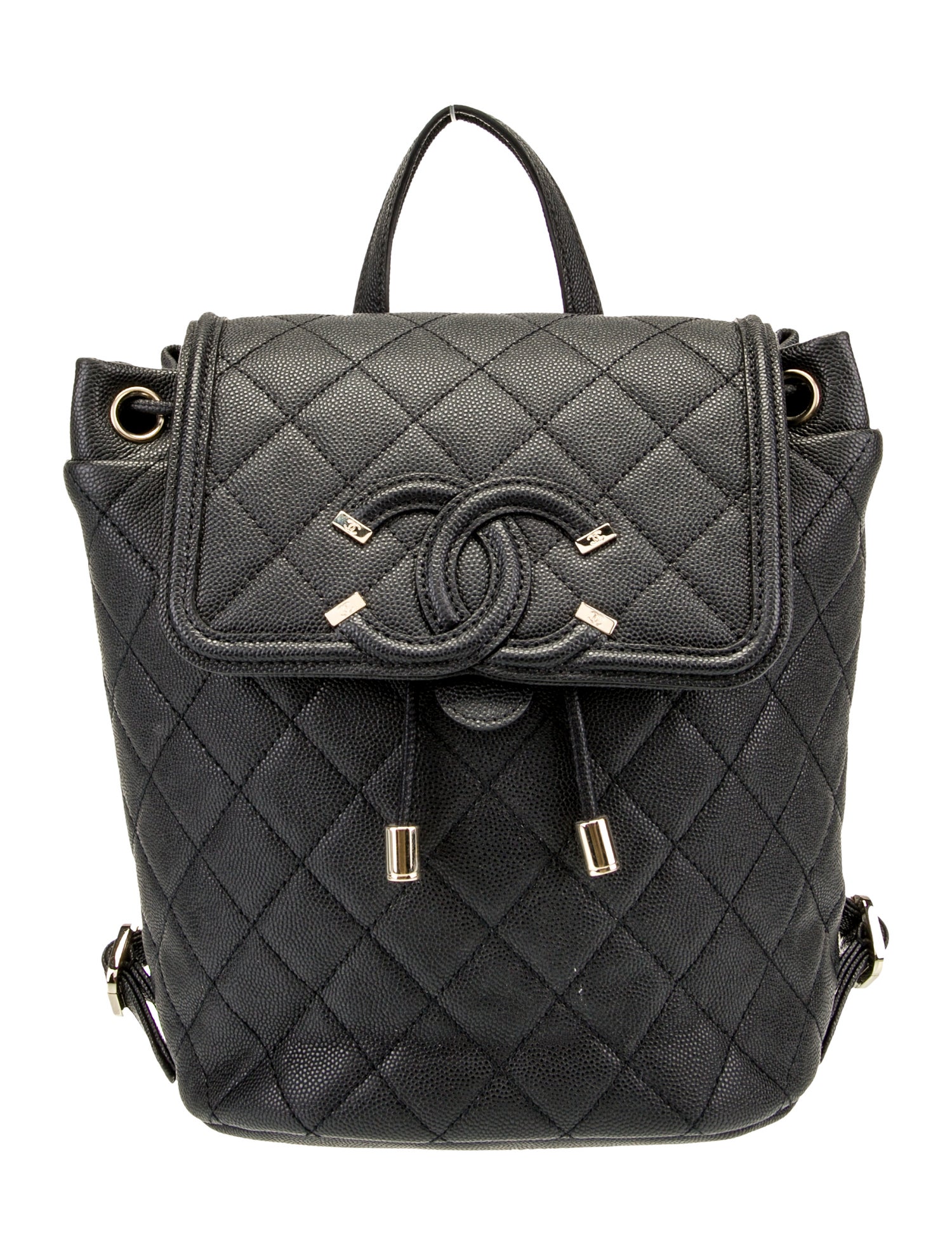 Chanel Filigree Backpack Black Backpacks, Handbags CHA974050 The