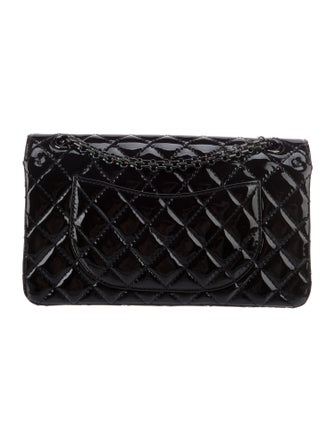 Chanel Patent So Black Reissue 225 Double Flap Bag