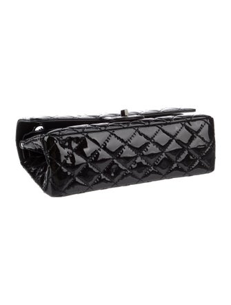 Chanel Patent So Black Reissue 225 Double Flap Bag