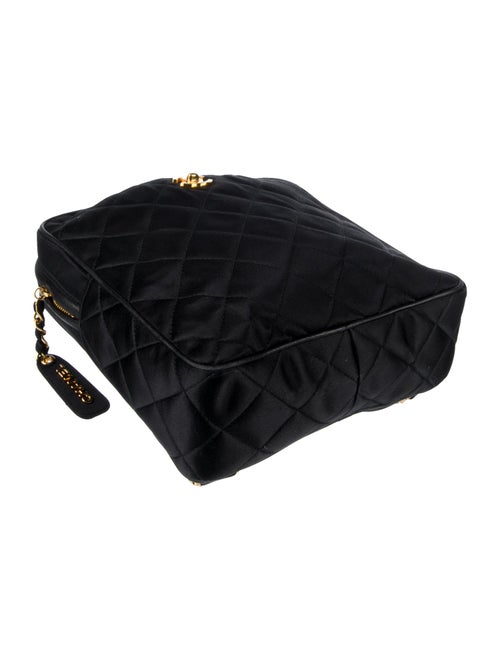 Chanel Satin CC Quilted Backpack