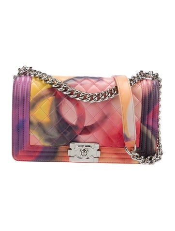 Chanel Shoulder Bags Medium Flower Power Boy Bag