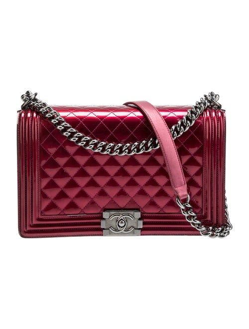 Chanel Large Patent Boy Bag