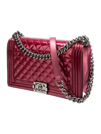 Chanel Large Patent Boy Bag