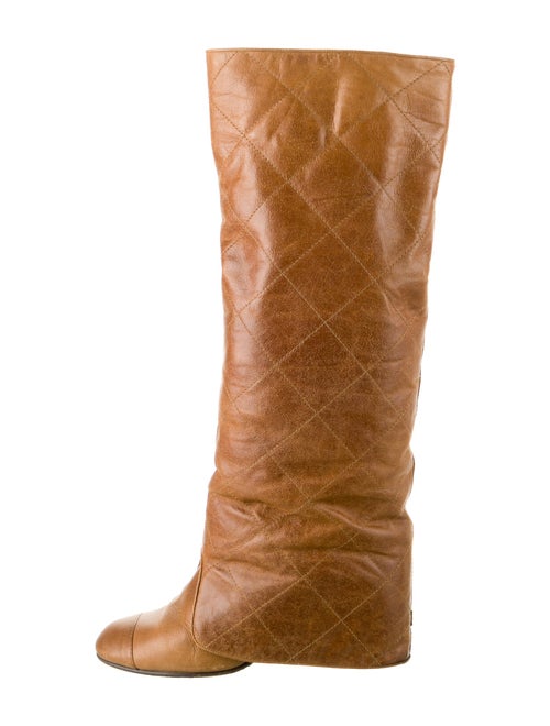 Chanel 2011 Interlocking CC Logo Riding Boots