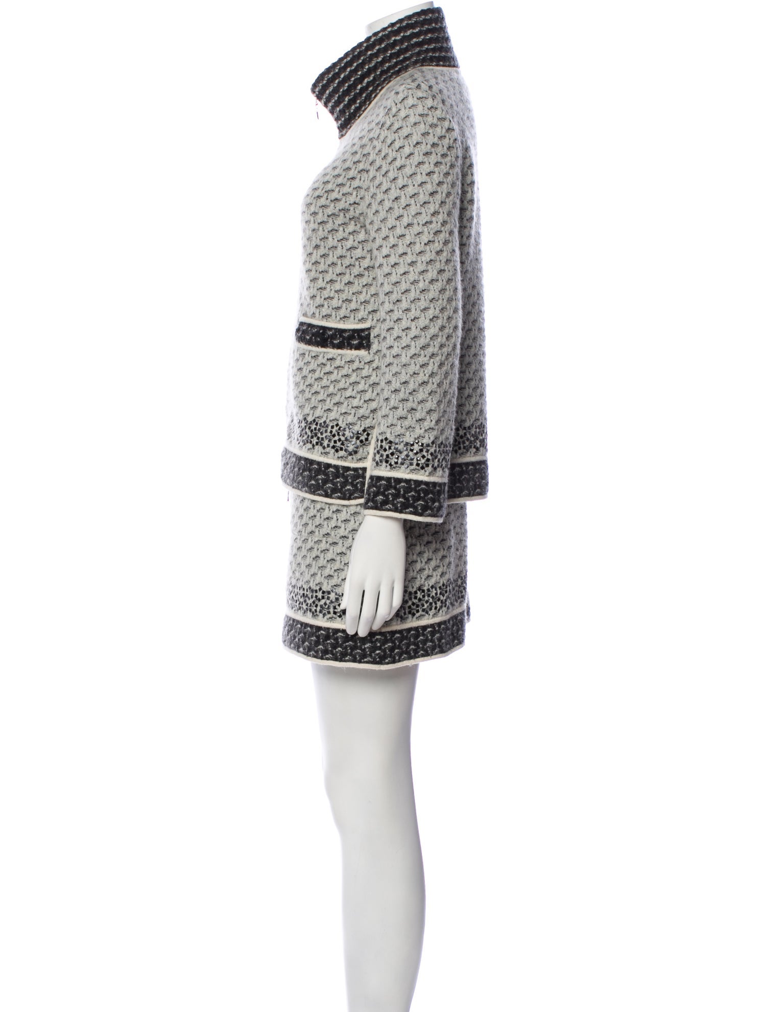 Chanel 2010 Tweed Pattern Skirt Set