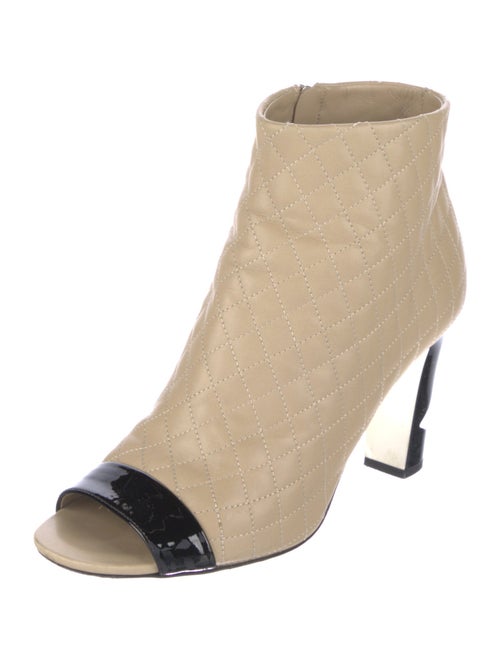 Chanel Interlocking CC Logo Leather Boots