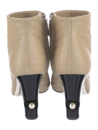 Chanel Interlocking CC Logo Leather Boots