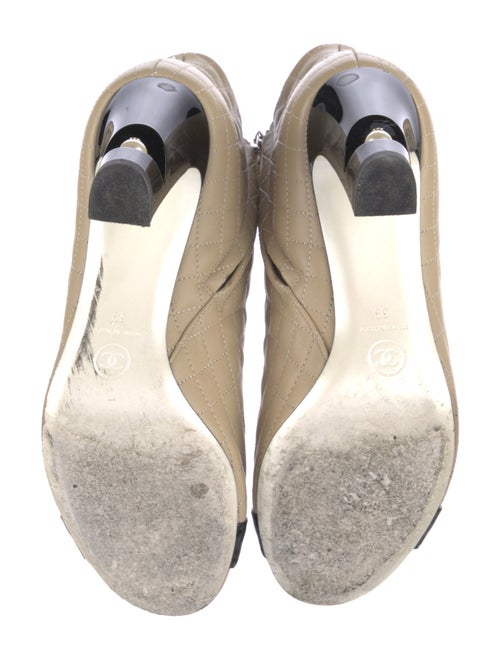 Chanel Interlocking CC Logo Leather Boots