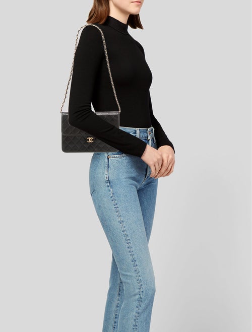 Chanel Quilted Single Flap Shoulder Bag