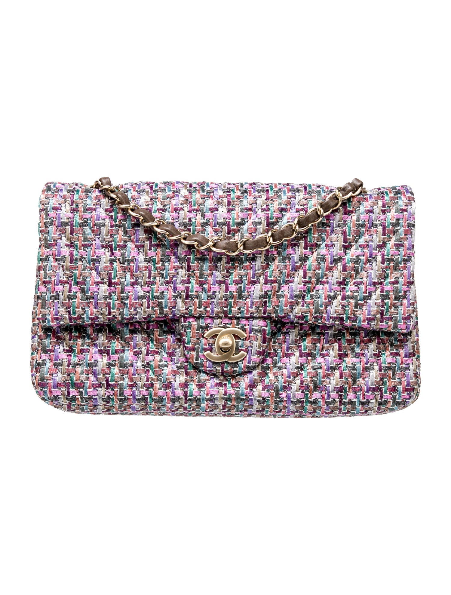 Chanel Classic Medium Tweed Double Flap Bag