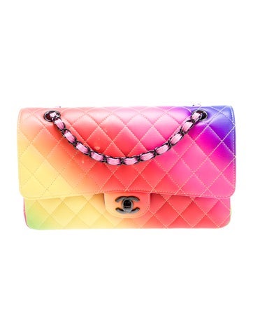 Chanel Shoulder Bags Classic Medium Rainbow Double Flap Bag