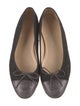 Chanel Interlocking CC Logo Bow Accents Ballet Flats