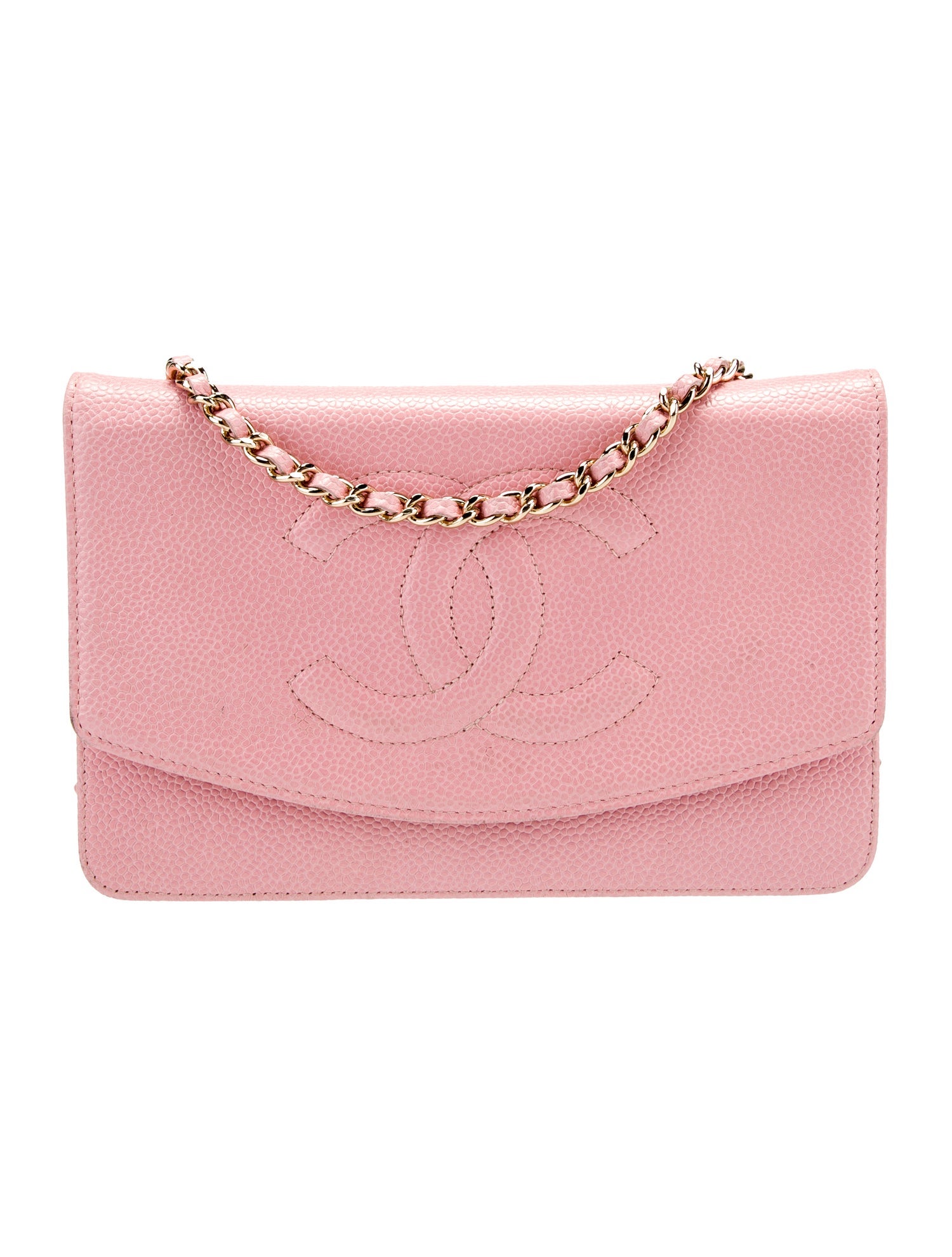 Chanel Caviar Timeless Wallet On Chain Pink Crossbody Bags, Handbags CHA1092634 The RealReal