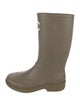 Chanel Interlocking CC Logo Rubber Rain Boots