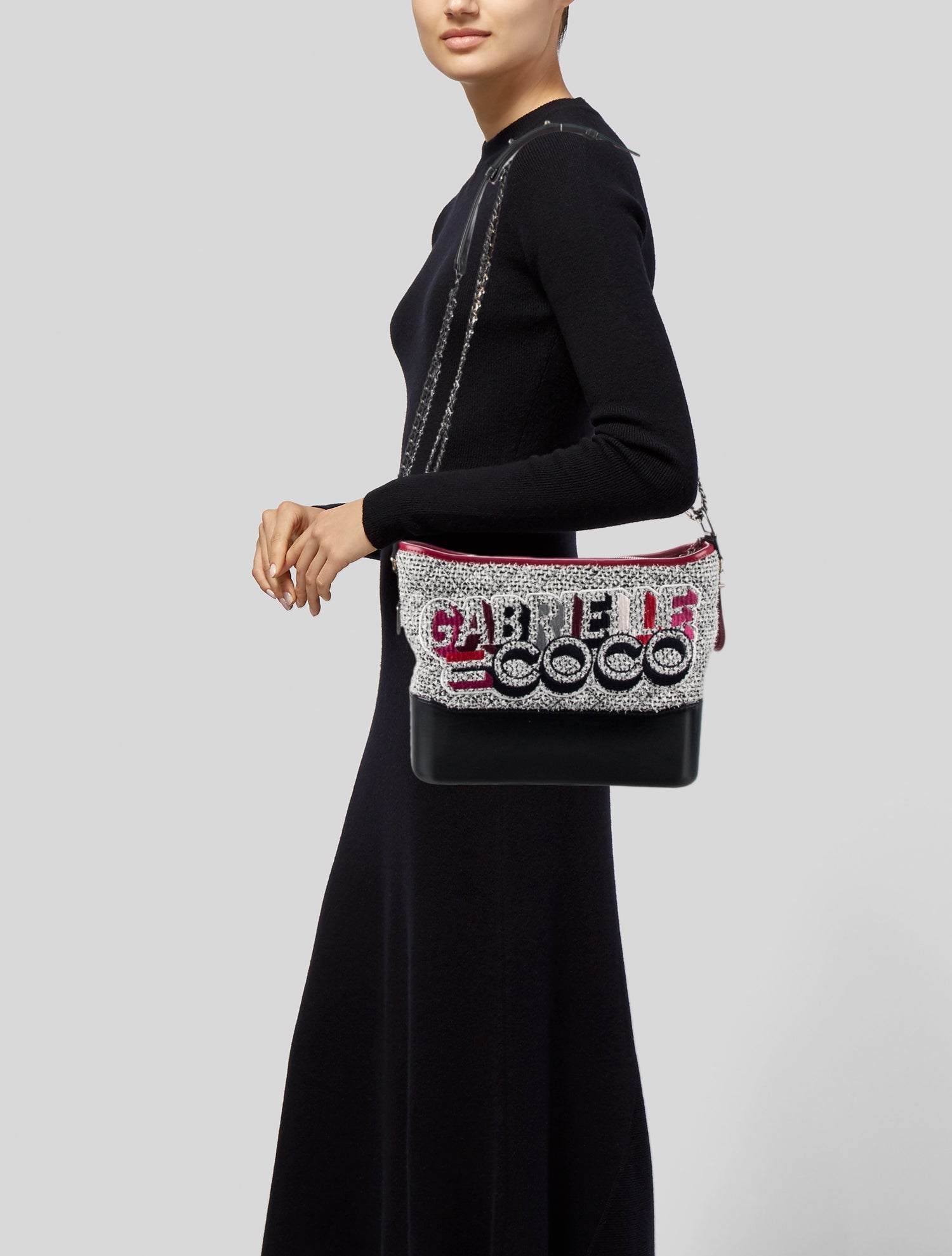 Chanel Medium Tweed Gabrielle Hobo