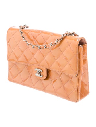 Chanel Quilted Patent Leather Shoulder Bag
