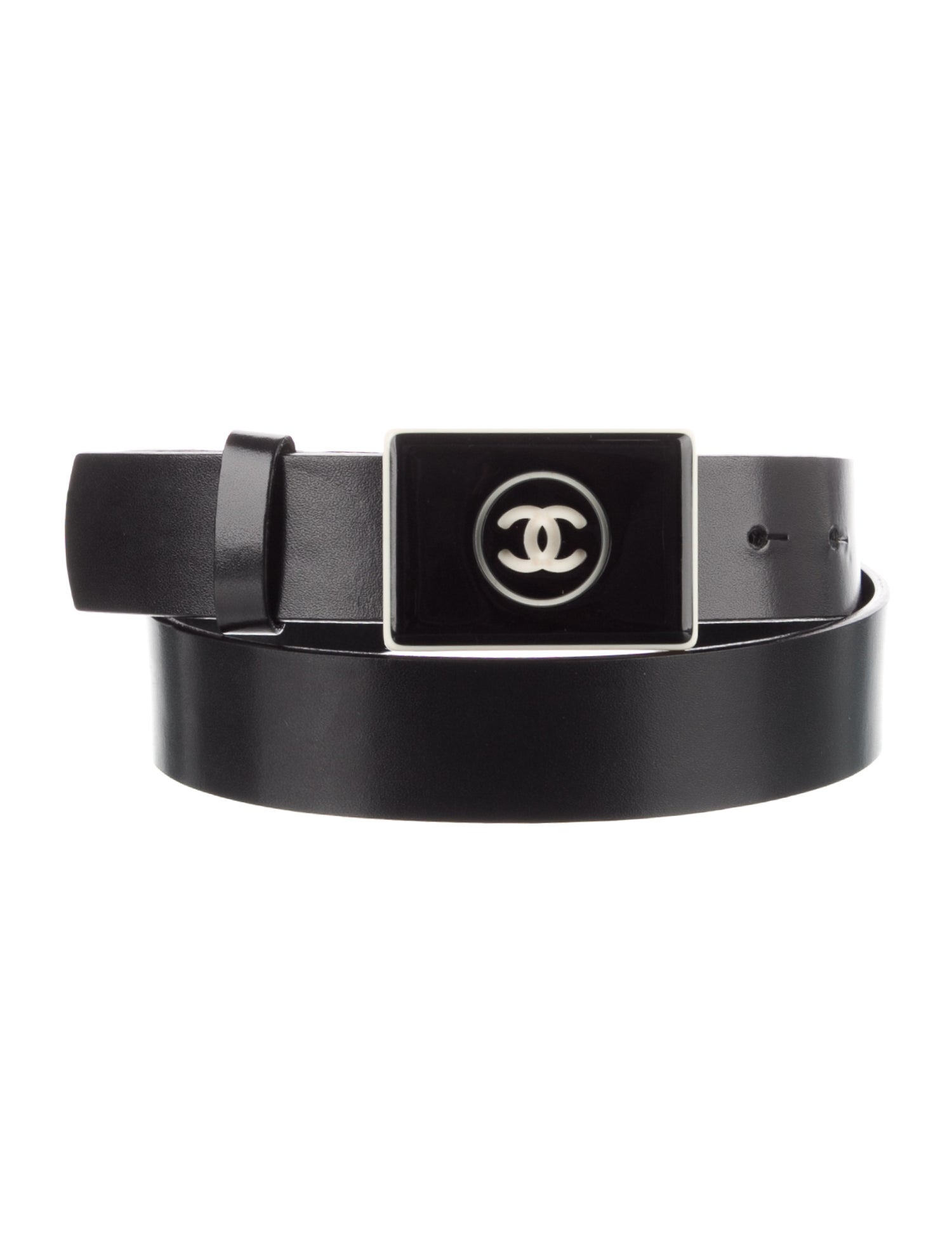 小物 FW1999 CHANEL LEATHER BELT Chanel Vintage 1999 Belt - Black Belts, Accessories