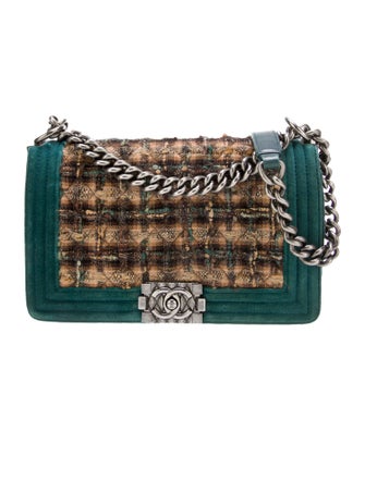 Chanel Paris-Edinburgh Medium Tweed Boy Bag