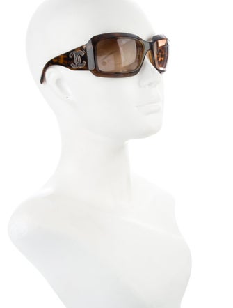 Chanel Interlocking CC Logo Shield Sunglasses