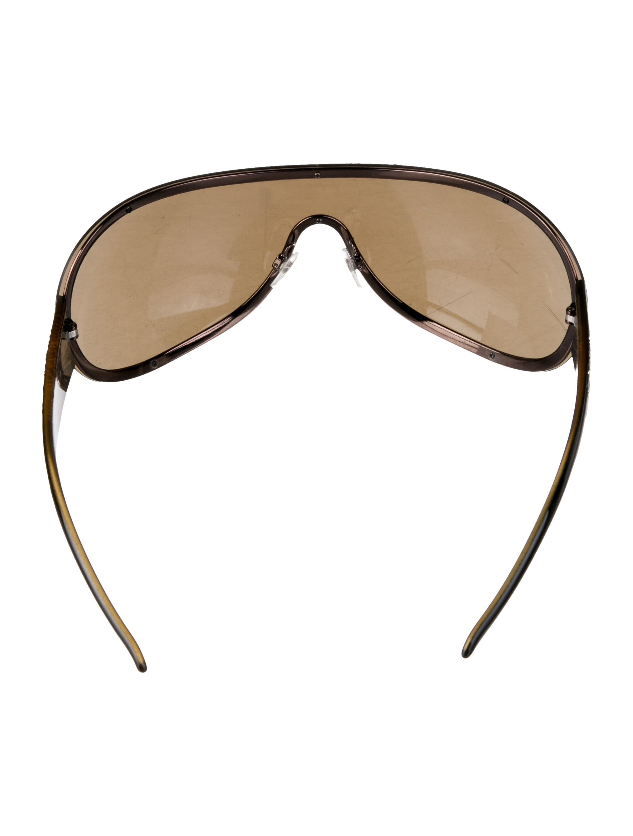 Chanel Interlocking CC Logo Shield Sunglasses