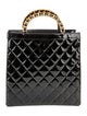 Chanel Patent Quilted Chain Tote