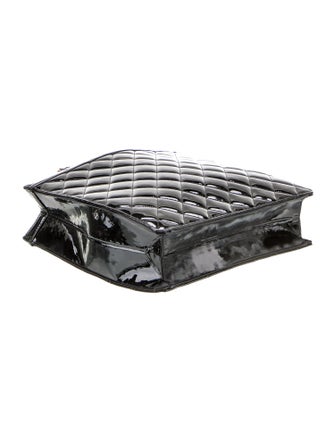 Chanel Patent Quilted Chain Tote