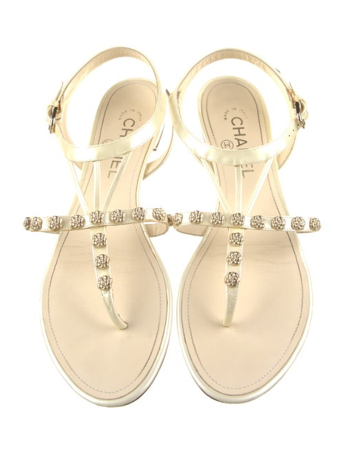 Chanel 2015 Interlocking CC Logo Sandals