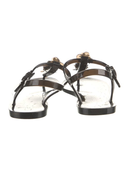 Chanel 2016 Interlocking CC Logo T-Strap Sandals