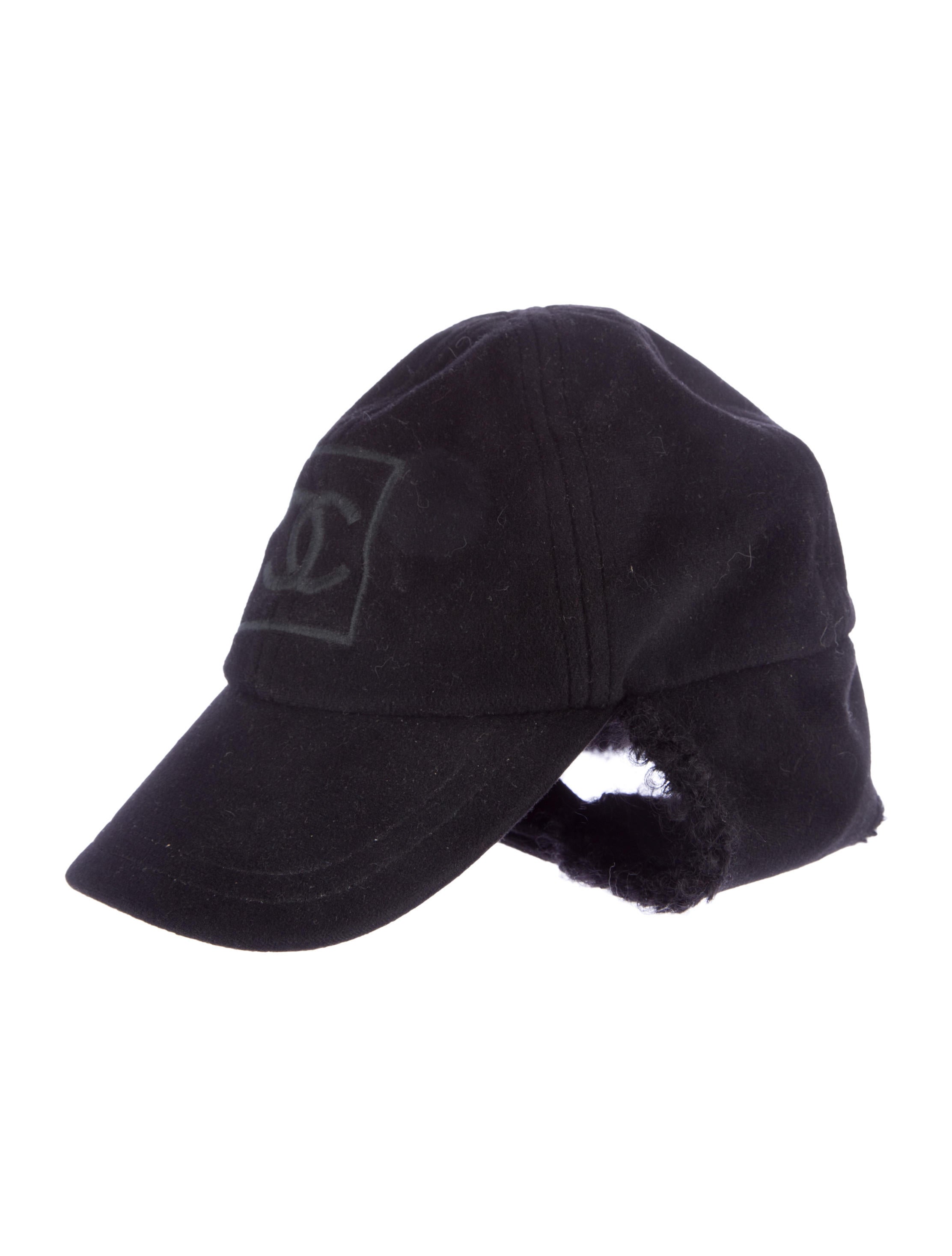 帽子 CHANEL BLACK CAP 90s y2k swag s-l400.jpg