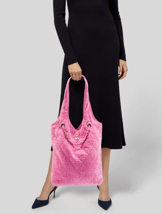 Chanel Coco Beach Quilted Hobo