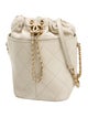 Chanel 2021 Quilted Drawstring Bucket Bag
