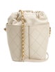 Chanel 2021 Quilted Drawstring Bucket Bag