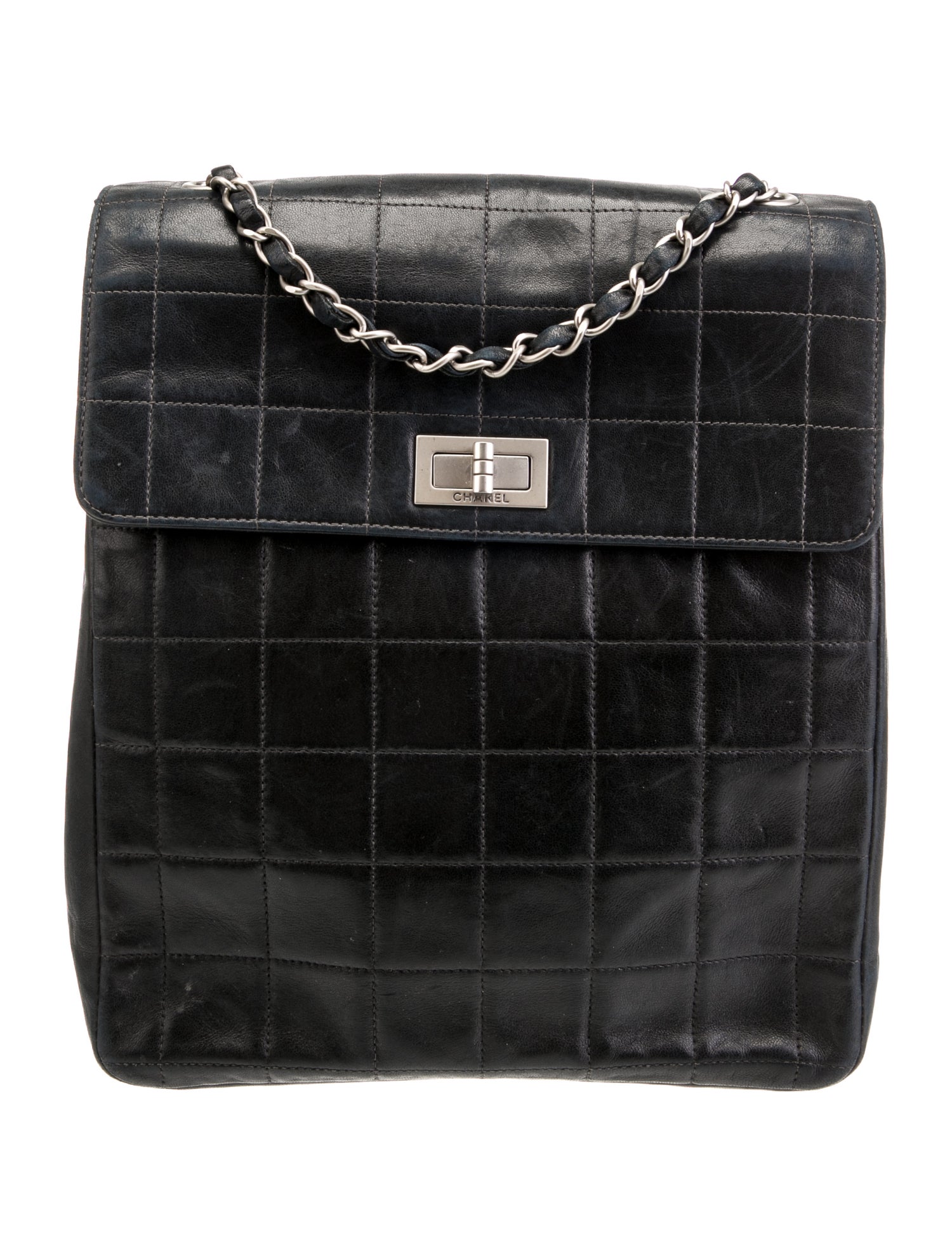 Chanel Multi-Pocket Chocolate Bar Shoulder Bag